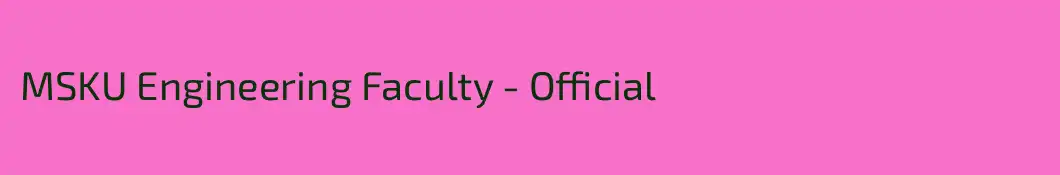 MSKU Engineering Faculty - Official
